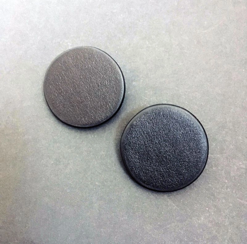 Серьги из кожи КРУГ 4 П чёрный арт 1462 Серьги из кожи КРУГ 4 П чёрный арт 1462