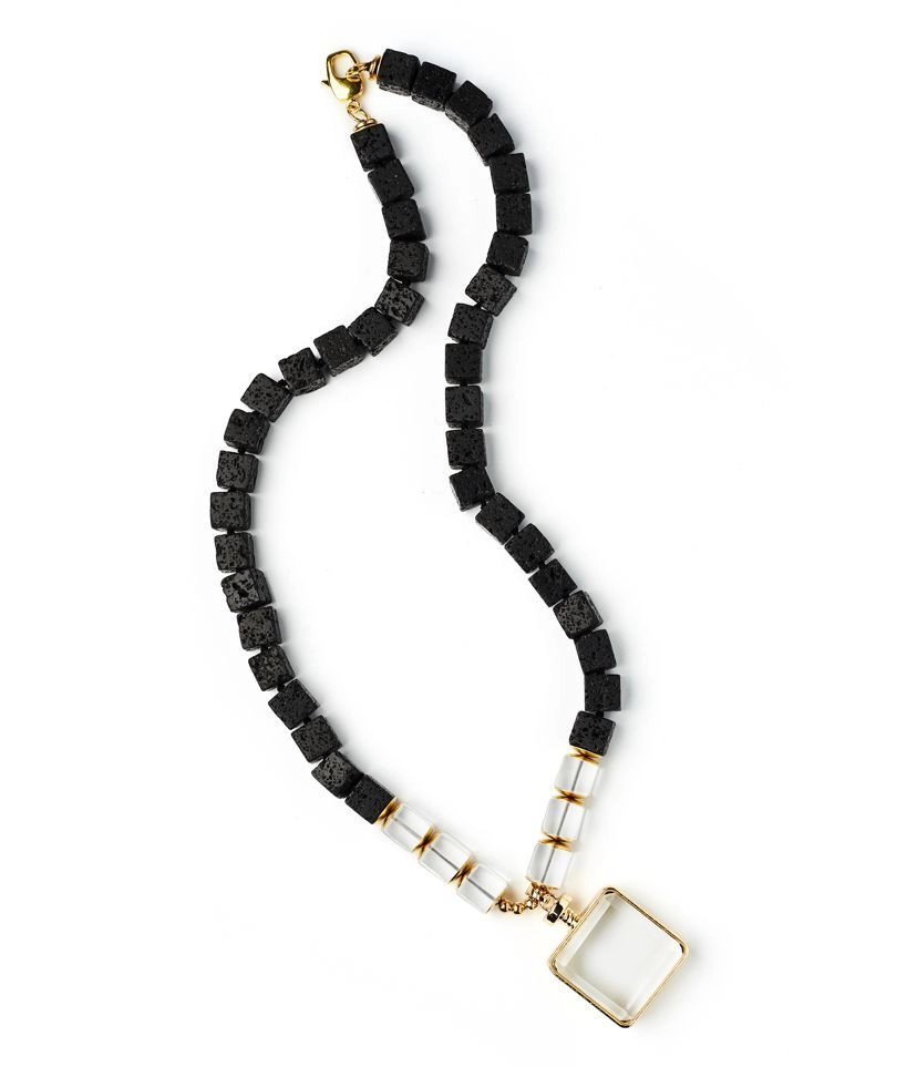 Колье ХРУСТАЛЬНЫЙ КВАДРАТ золото арт 0631 Колье ХРУСТАЛЬНЫЙ КВАДРАТ золото арт 0631