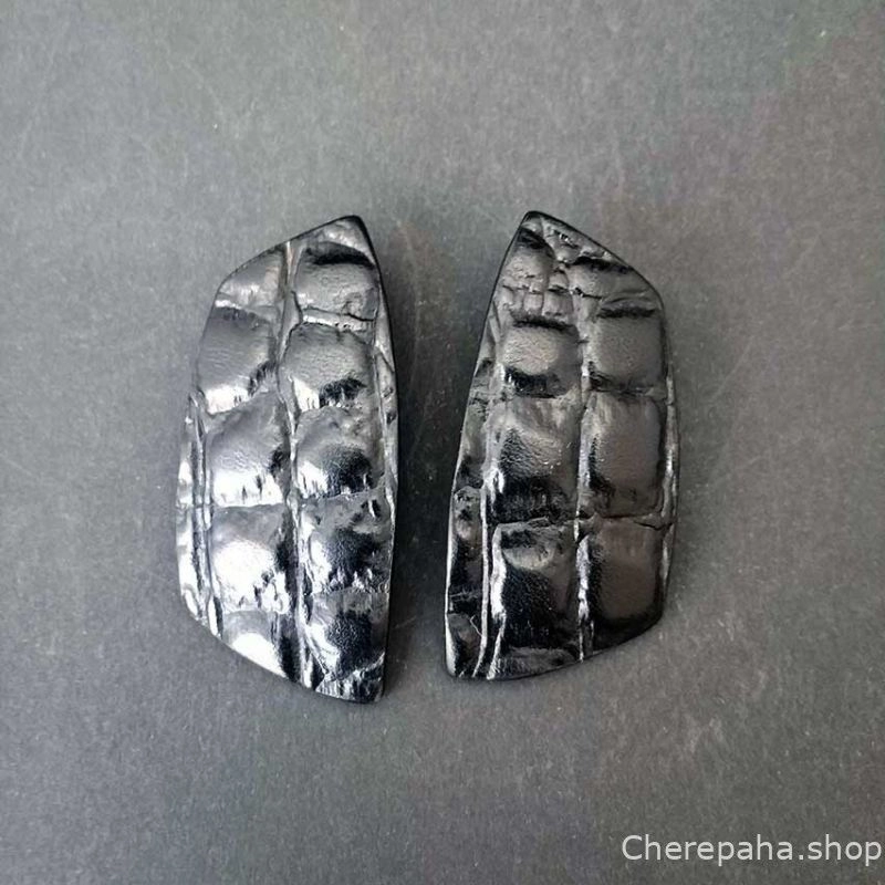 Серьги из кожи крокодил арт 1055 Серьги из кожи крокодил арт 1055