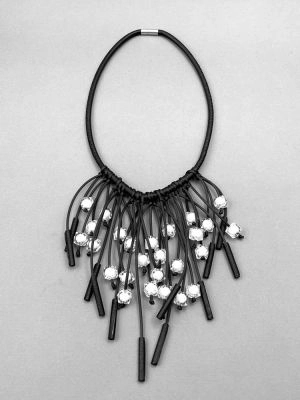 Колье ЛАНДЫШИ белый арт 45501 в магазине дизайнерских украшений Cherepaha.shop