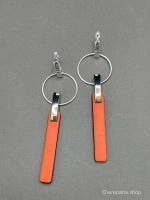 Серьги оранжевый арт 34909