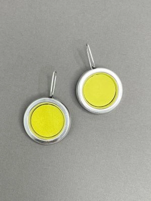 Серьги ПАН лимонный арт 34704