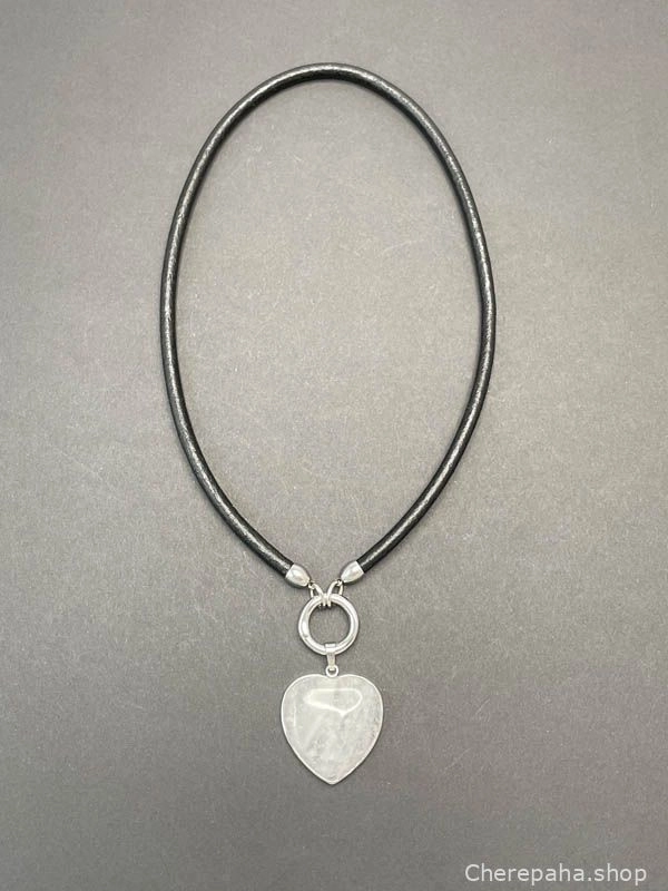 Кулон СЕРДЦЕ хрусталь чёрный арт 42507 Кулон СЕРДЦЕ хрусталь чёрный арт 42507