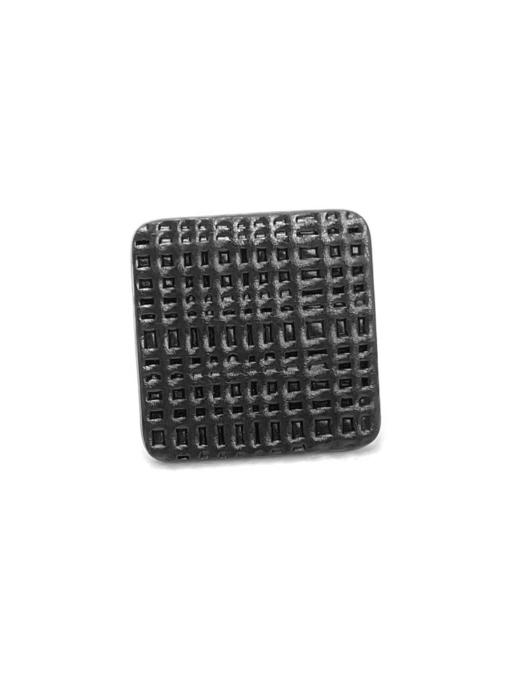 Кольцо из кожи КВАДРАТ 4 чёрный фактурный арт 16510 Кольцо из кожи КВАДРАТ 4 чёрный фактурный арт 16510