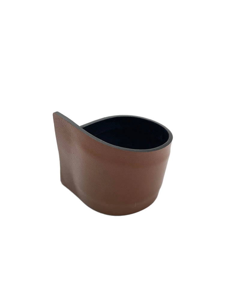 Браслет из кожи МАНЖЕТА коричневый арт 33105