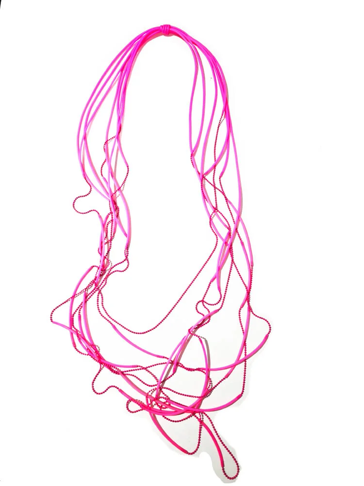 Бусы ШАРИКИ тонкий фуксия арт 30910 Бусы ШАРИКИ тонкий фуксия арт 30910