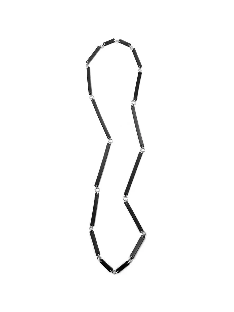 Бусы кожаные СТИК чёрный арт 58601