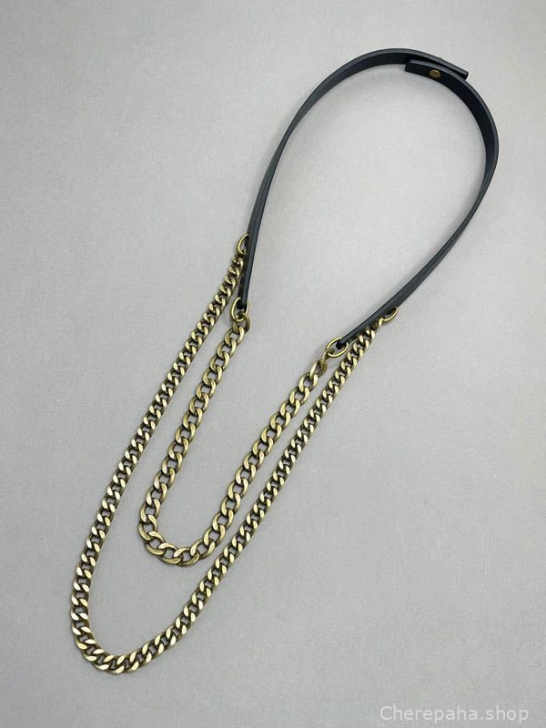 Цепь двойная 90 бронза арт 2413