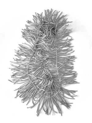 Колье АКТИНИЯ серый арт 40208 в магазине дизайнерских украшений Cherepaha.shop