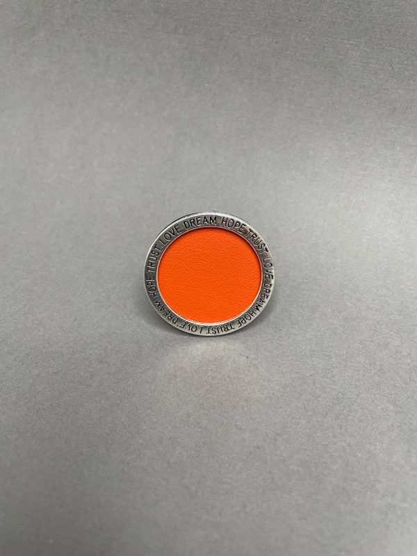 Кольцо кожаное МЕЧТА оранжевый арт 25309 Кольцо кожаное МЕЧТА оранжевый арт 25309