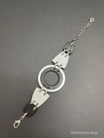 Браслет из кожи белый арт 2325 в магазине дизайнерских украшений Cherepaha.shop