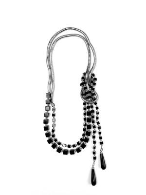 Колье ЗМЕЯ агат арт 0012 в магазине дизайнерских украшений Cherepaha.shop