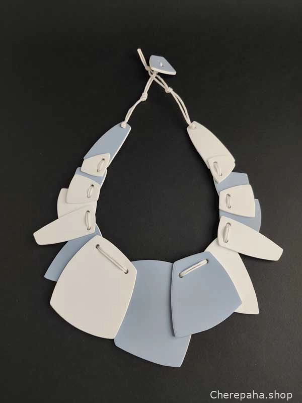 Колье из кожи ХЛОЯ двухслойное арт 1183 Колье из кожи ХЛОЯ двухслойное арт 1183