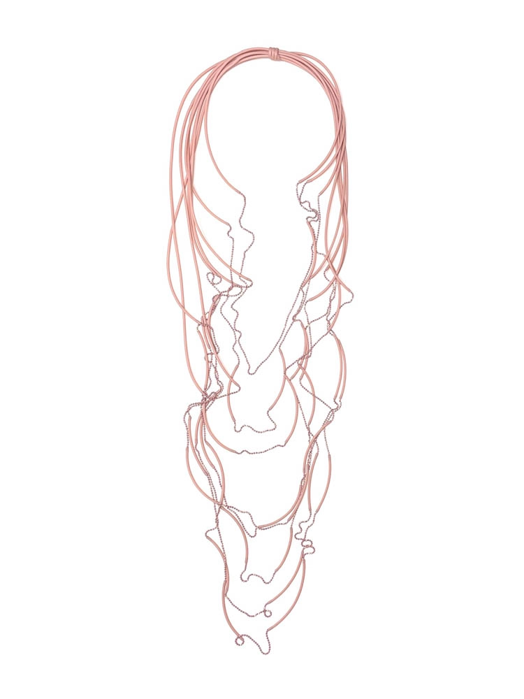 Бусы ШАРИКИ тонкий розовый фламинго арт 30905 Бусы ШАРИКИ тонкий розовый фламинго арт 30905