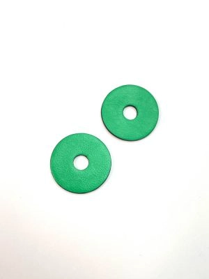 Сменный элемент ДИСК зелёный чёрный арт 20915д в магазине дизайнерских украшений Cherepaha.shop