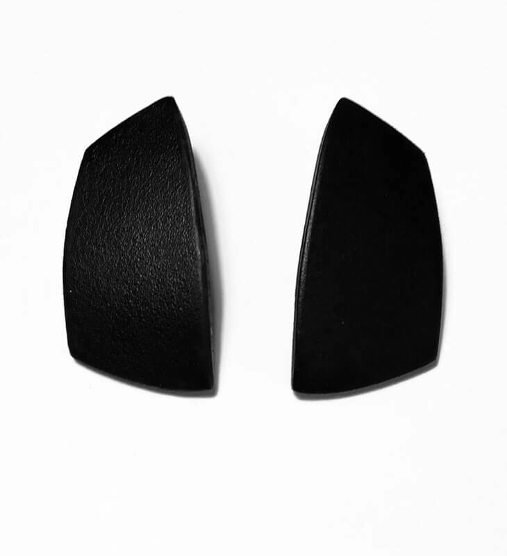 Серьги из кожи чёрный арт 1051 Серьги из кожи чёрный арт 1051