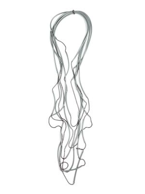 Бусы ШАРИКИ серый арт 30903