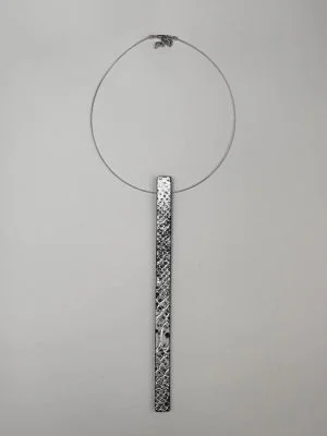 Колье СТИК М серая змея чёрный арт 59003