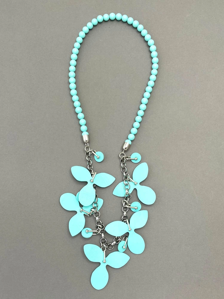 Колье из кожи ОРХИДЕЯ 4 тиффани арт 44601 Колье из кожи ОРХИДЕЯ 4 тиффани арт 44601