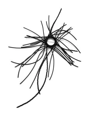 Брошь АКТИНИЯ чёрный арт 61603