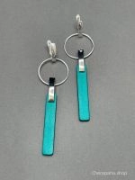 Серьги бирюзовый арт 34908