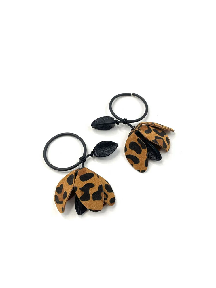 Серьги МАГНОЛИЯ терракотовый чёрный арт 36408 Серьги МАГНОЛИЯ терракотовый чёрный арт 36408