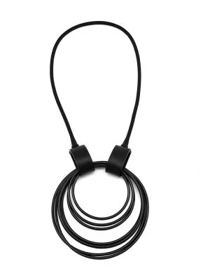 Колье СПРИНГ НЬЮ чёрный арт 65001 в магазине дизайнерских украшений Cherepaha.shop