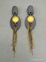 Серьги КОФЕ коричневый арт 39301 Серьги КОФЕ коричневый арт 39301