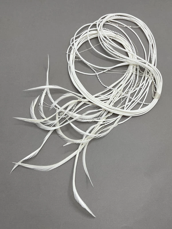 Сотуар с перьями белый арт 41403 Сотуар с перьями белый арт 41403