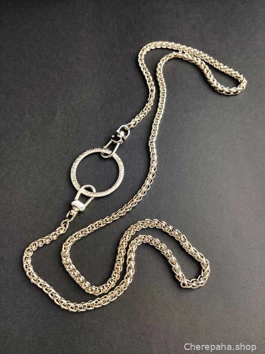 Цепочка с кольцом серебро арт 29701 Цепочка с кольцом серебро арт 29701