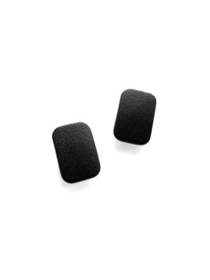 Серьги из кожи 2x3 чёрный арт 54001 Серьги из кожи 2x3 чёрный арт 54001