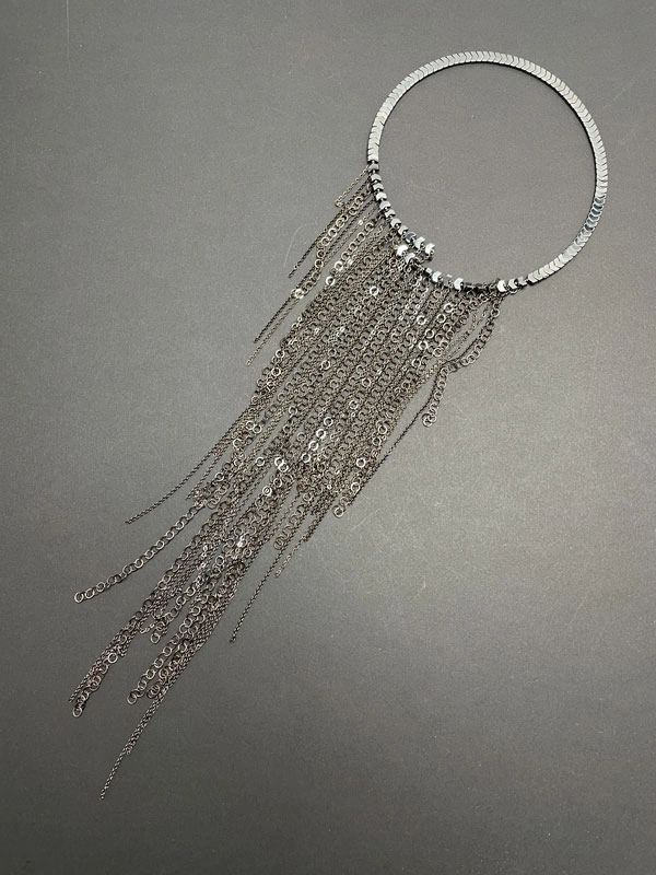 Колье ВДОХНОВЕНИЕ гематит чёрный арт 34501 Колье ВДОХНОВЕНИЕ гематит чёрный арт 34501