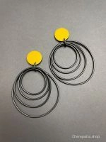 Серьги СПРИНГ жёлтый арт 28704