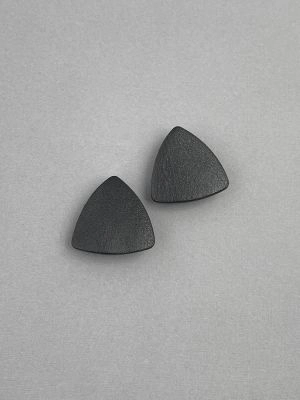 Серьги из кожи ТРЕУГОЛЬНИК чёрный арт 41506 Серьги из кожи ТРЕУГОЛЬНИК чёрный арт 41506