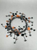 Бусы ГИПСОФИЛА оранжевый чёрный арт 39903 Бусы ГИПСОФИЛА оранжевый чёрный арт 39903