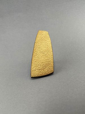 Кольцо из кожи бронза арт 37102 в магазине дизайнерских украшений Cherepaha.shop