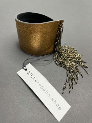 Браслет КАВИАР бронза арт 30707 в магазине дизайнерских украшений Cherepaha.shop