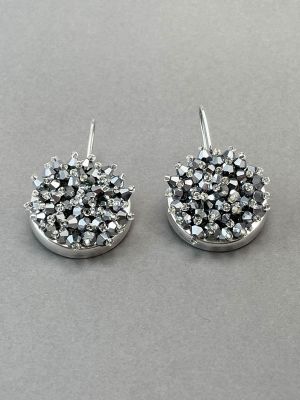 Серьги серебро арт 42102 в магазине дизайнерских украшений Cherepaha.shop