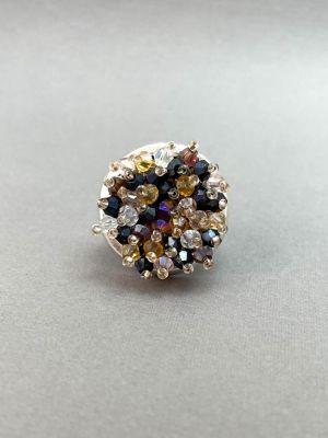 Кольцо многоцветный арт 42203 в магазине дизайнерских украшений Cherepaha.shop