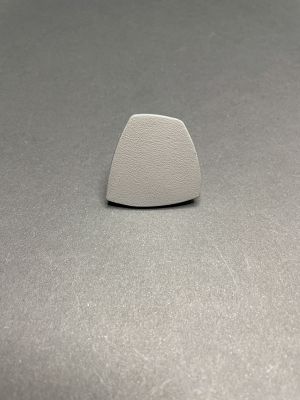 Кольцо кожаное АСИММЕТРИЯ S глубокий серый арт 18012 в магазине дизайнерских украшений Cherepaha.shop