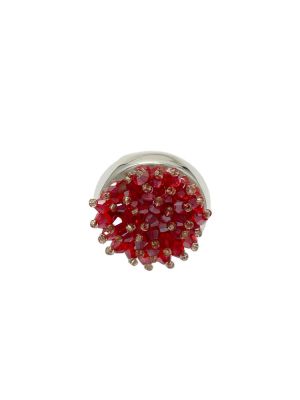 Кольцо красная смородина арт 42206 в магазине дизайнерских украшений Cherepaha.shop