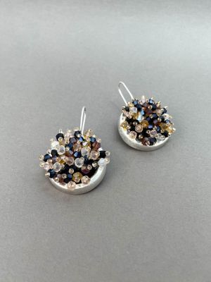 Серьги многоцветный арт 42103 в магазине дизайнерских украшений Cherepaha.shop