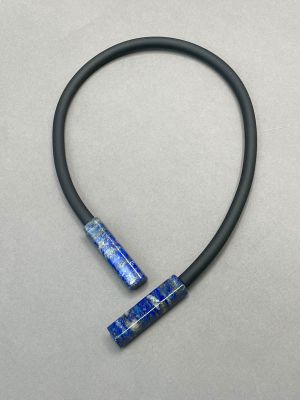 Чокер ПОЦЕЛУЙ лазурит арт 0564 в магазине дизайнерских украшений Cherepaha.shop