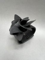 Браслет из кожи чёрный арт 29602 в магазине дизайнерских украшений Cherepaha.shop