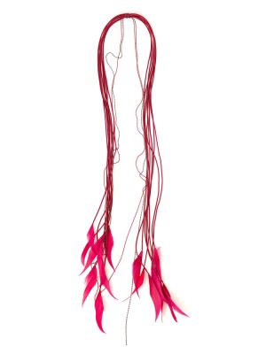 Сотуар с перьями винный арт 41404 в магазине дизайнерских украшений Cherepaha.shop