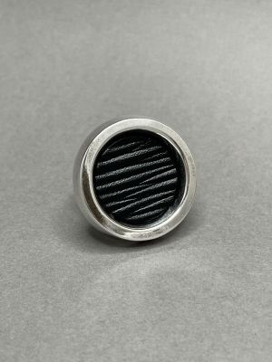 Кольцо ПАН чёрный арт 34802 в магазине дизайнерских украшений Cherepaha.shop