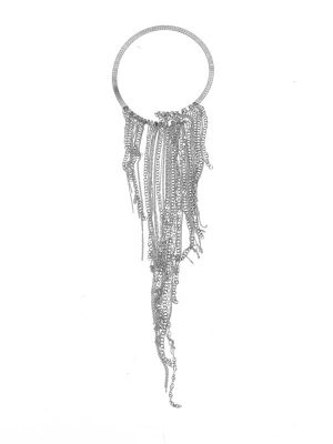 Колье ВДОХНОВЕНИЕ гематит серебро арт 34502 в магазине дизайнерских украшений Cherepaha.shop